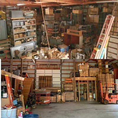 Any job is no match for Eli , cleaning up years of tool collection and workshop space