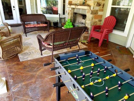 Outdoor games and lounge