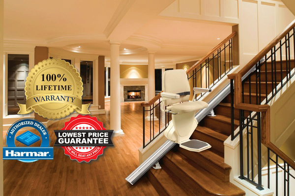 The ONLY company that offers a FULL 100% LIFETIME WARRANTY on our stair lifts.