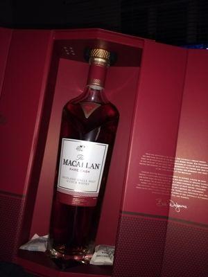 Macallan rare cask. (Inside view of bottle)