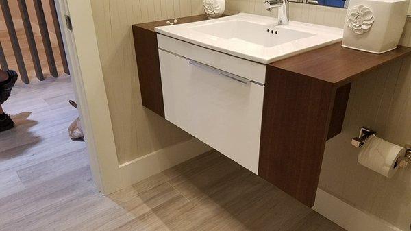 Vanity enhancements Walnut