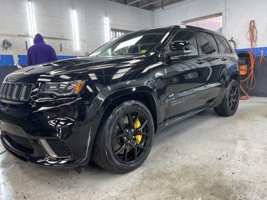 Full detail interior exterior on the Jeep Trackhawk