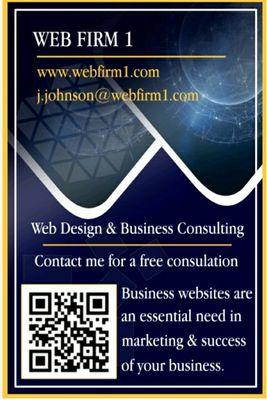 Web Firm 1 promotional flyer. www.webfirm1.com