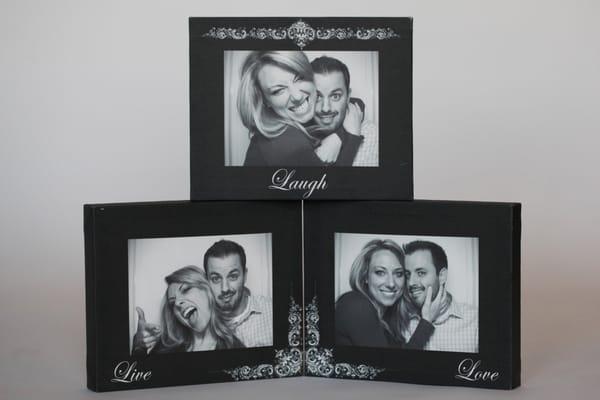 Canvas Tiles are an option if you really love your photobooth pictures.