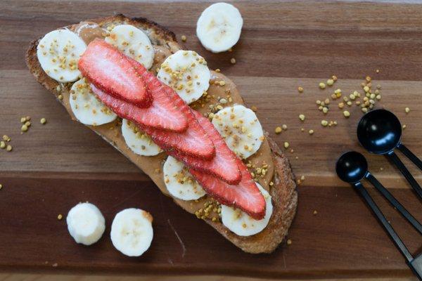 Peanut Butter Toast w/ Fruit