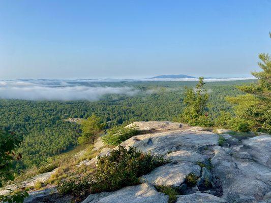 Cliffside view from hawk mountain trail