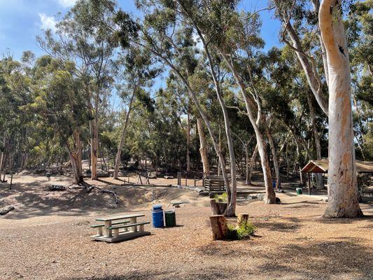 Kids play area with shelter