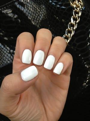 Trending summer color: WHITE! Not an easy color to wear...super happy with the results!