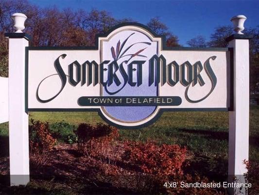 Sandblasted Sign