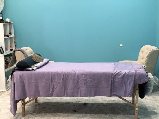 This space is where you and Rita use insights, energy, aromatherapy, and sound to help you reach your goals.