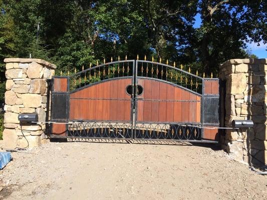 New gate installed at a home in Asheville NC.