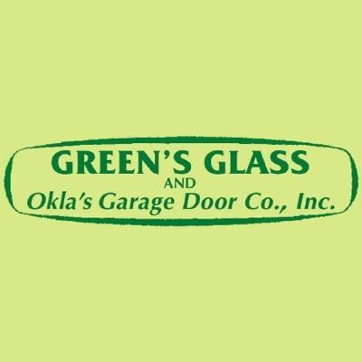 Greens Glass Oklas Garage Door