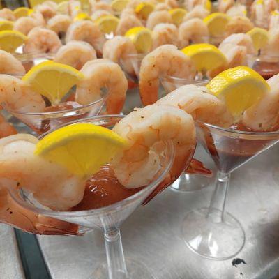 Shrimp cocktail. Catered event