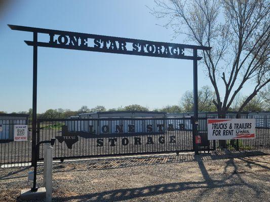 Our gated and secure entrance.