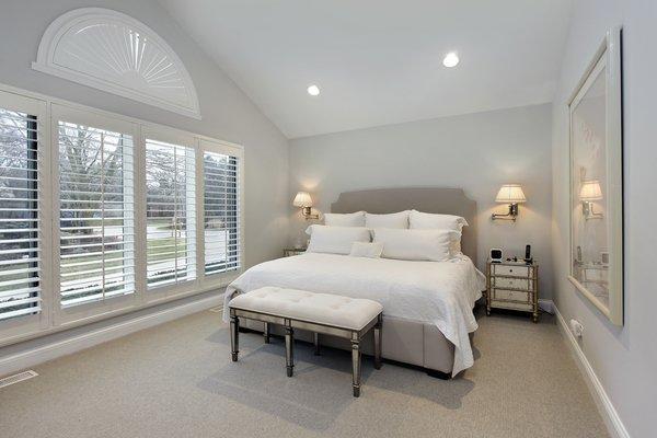 Shutters make a room look so much bigger with great visibility.  Control the light by adding the split control feature.You'll love the look!