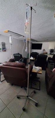 Iv therapy patient area