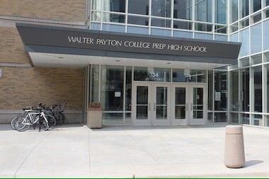 Front of Walter Payton college prep.