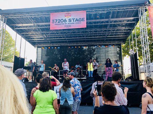 The 37206 Stage at the 15th annual Tomato Arts Festival - 2018.