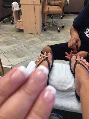 Getting the royal treatment today! Love how my nails turned out and I'm sure my pedicure will be awesome, too.