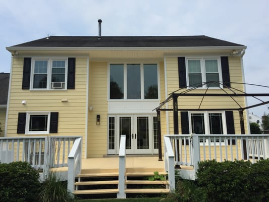 Windows and James Hardie siding job in Rockville, MD