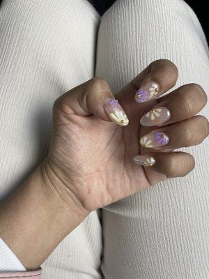 Nails extensions and moderate design