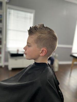 Kids fauxhawk haircut