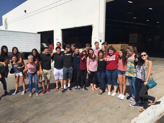 Serving at the Orange County Food Bank