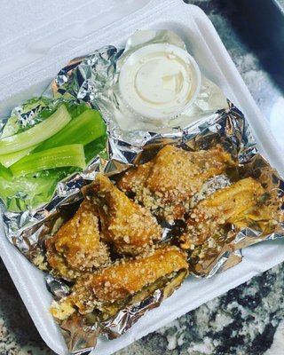 Garlic Parmesan wings