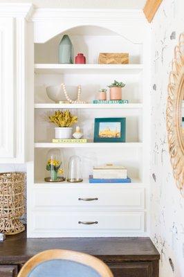 Shelving Decor | Accessorizing | Decorating | Interior Design | Woodbury MN