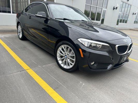 Bmw that received a 2 stage paint correction and 3 yr ceramic coating