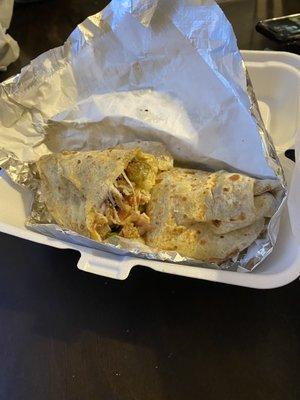 Steak burrito