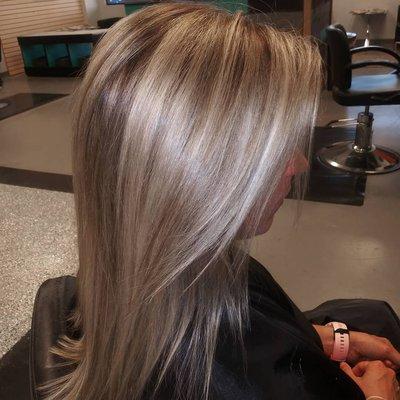 Balayage with shadow root