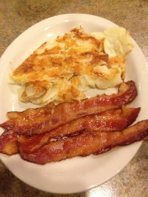 Bacon and hash browns