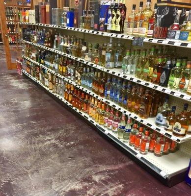 Tequila section....