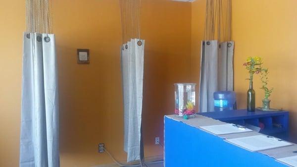 Come check out the beautiful space, including zen yoga fish - Blueberry and Strawberry!