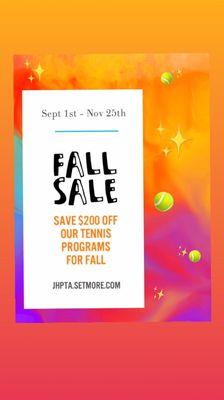 Fall Sale $200 OFF FALL PROGRAMS!