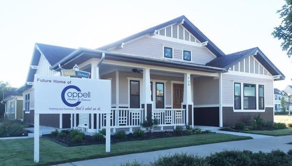 This is our brand new Coppell Chamber Office at 708 Main Street, Coppell, TX