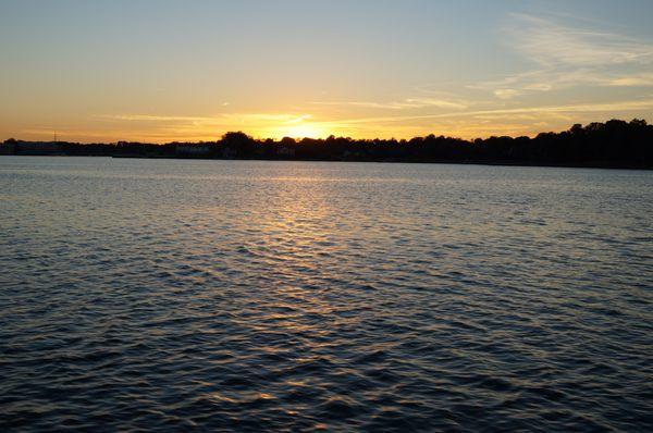 Sunset on the Navesink from the Mariner