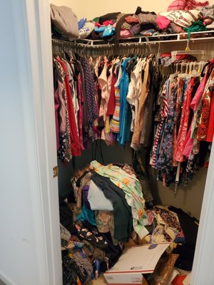 Master closet makeover