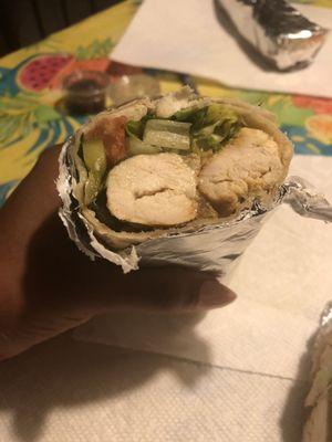 The chicken wrap