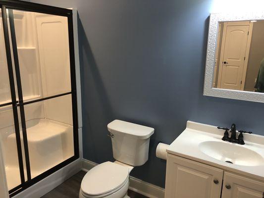 Finished bathroom