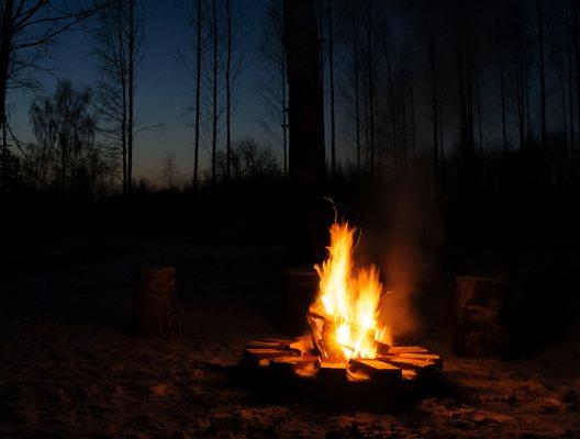 Three of the last five clients journeyed to a campfire setting with various interesting stories.