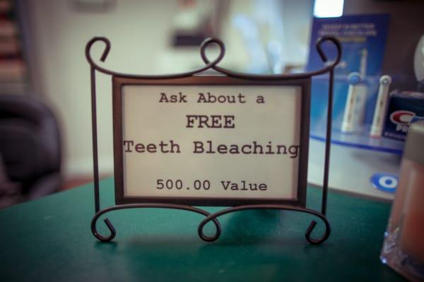 Free Teeth Bleaching