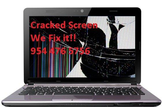 Cracked Laptop Screen. We fix it!