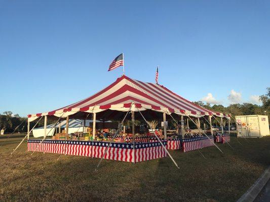 Lake Mary tent location