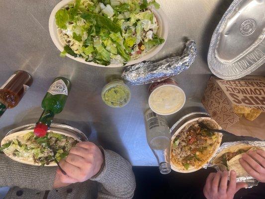 Burrito bowls