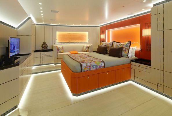 Interior of a yacht