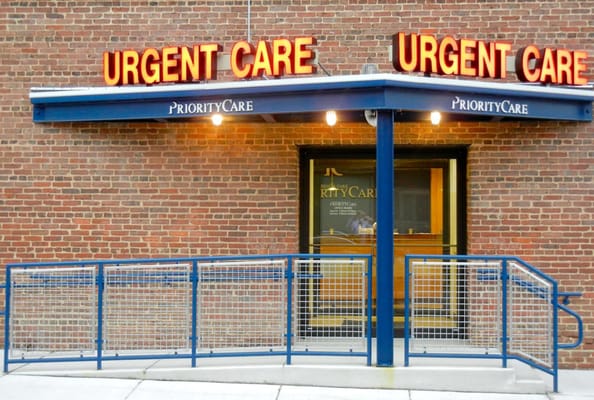 Our Urgent Care sign on Baylis Street, 50 yards off Boston Street.