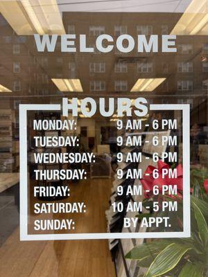 business hours