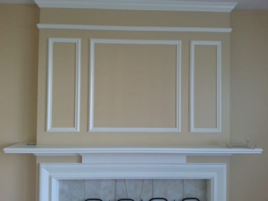 Fireplace paint job